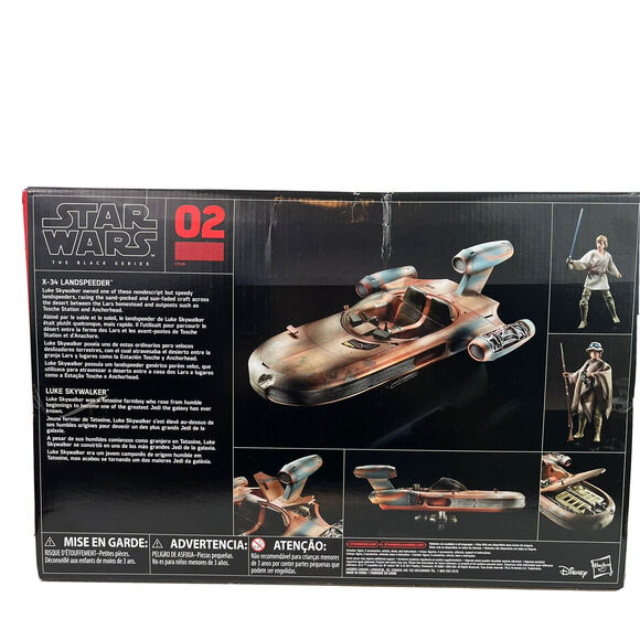 Star Wars The Black Series Luke Skywalker Landspeeder & Action Figure SEALED BOX - Picture 3 of 9
